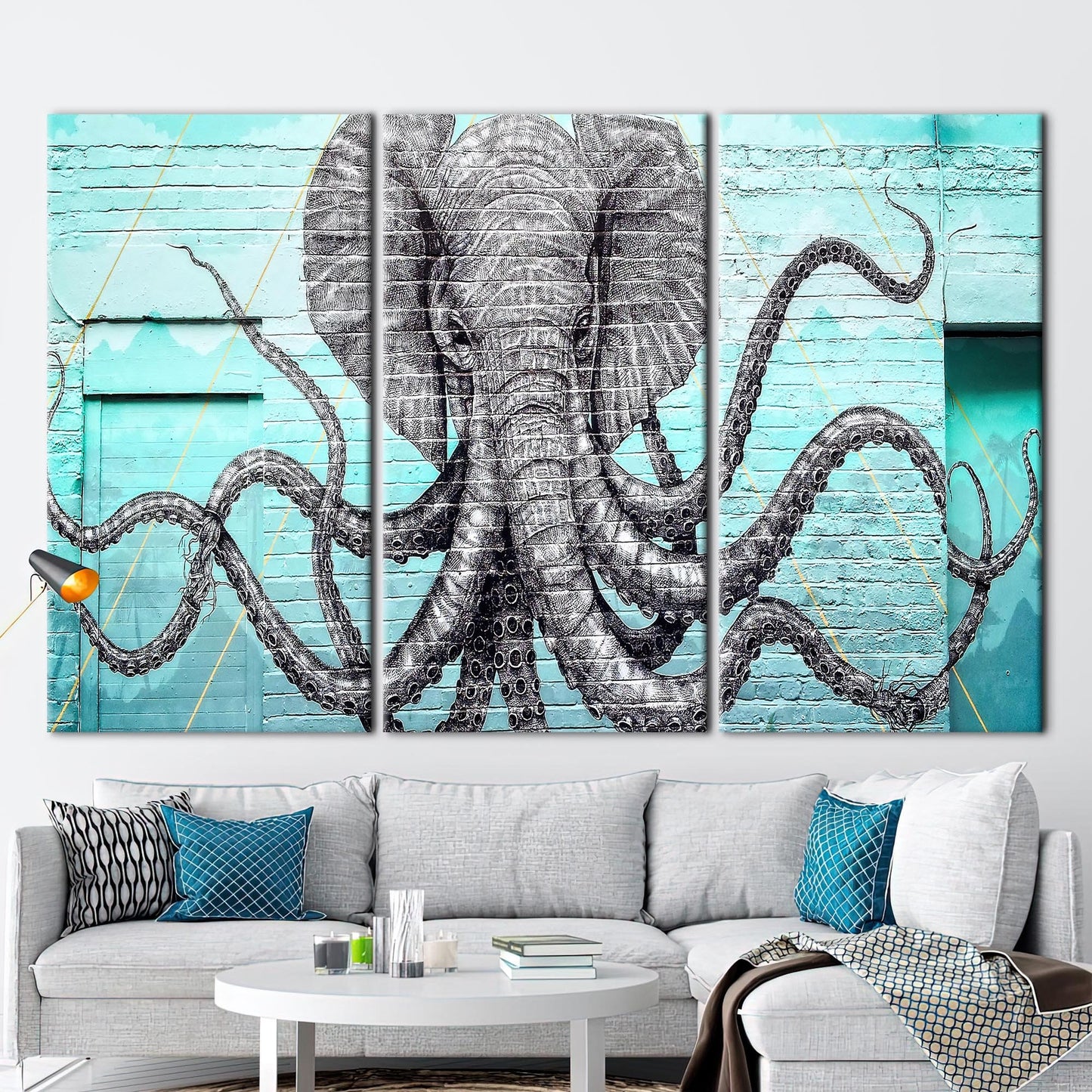 Graffiti Elephant Canvas Print