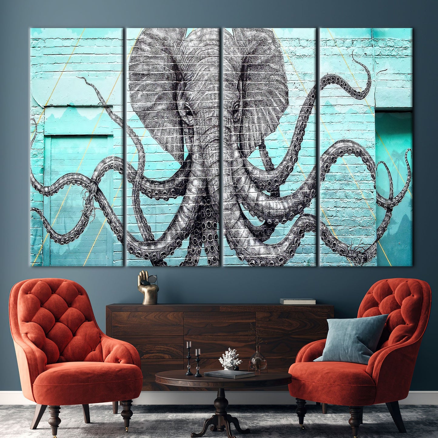 Graffiti Elephant Canvas Print
