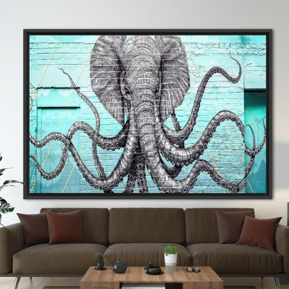 Graffiti Elephant Canvas Print