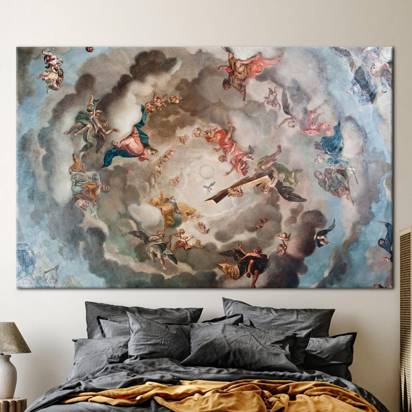 Renaissance Heaven Angel Fresco Canvas Print