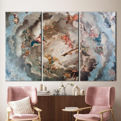 Renaissance Heaven Angel Fresco Canvas Print