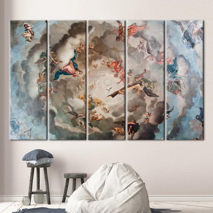 Renaissance Heaven Angel Fresco Canvas Print