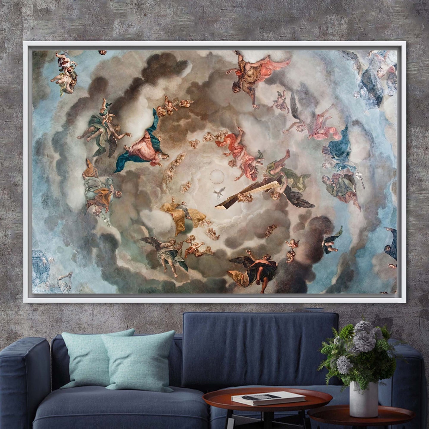 Renaissance Heaven Angel Fresco Canvas Print