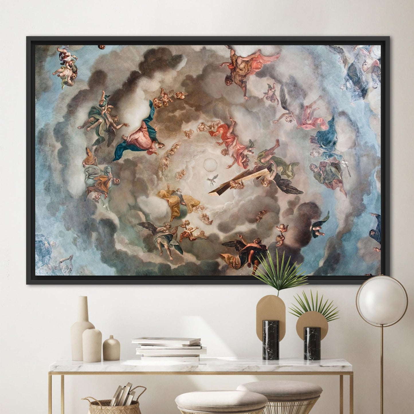 Renaissance Heaven Angel Fresco Canvas Print