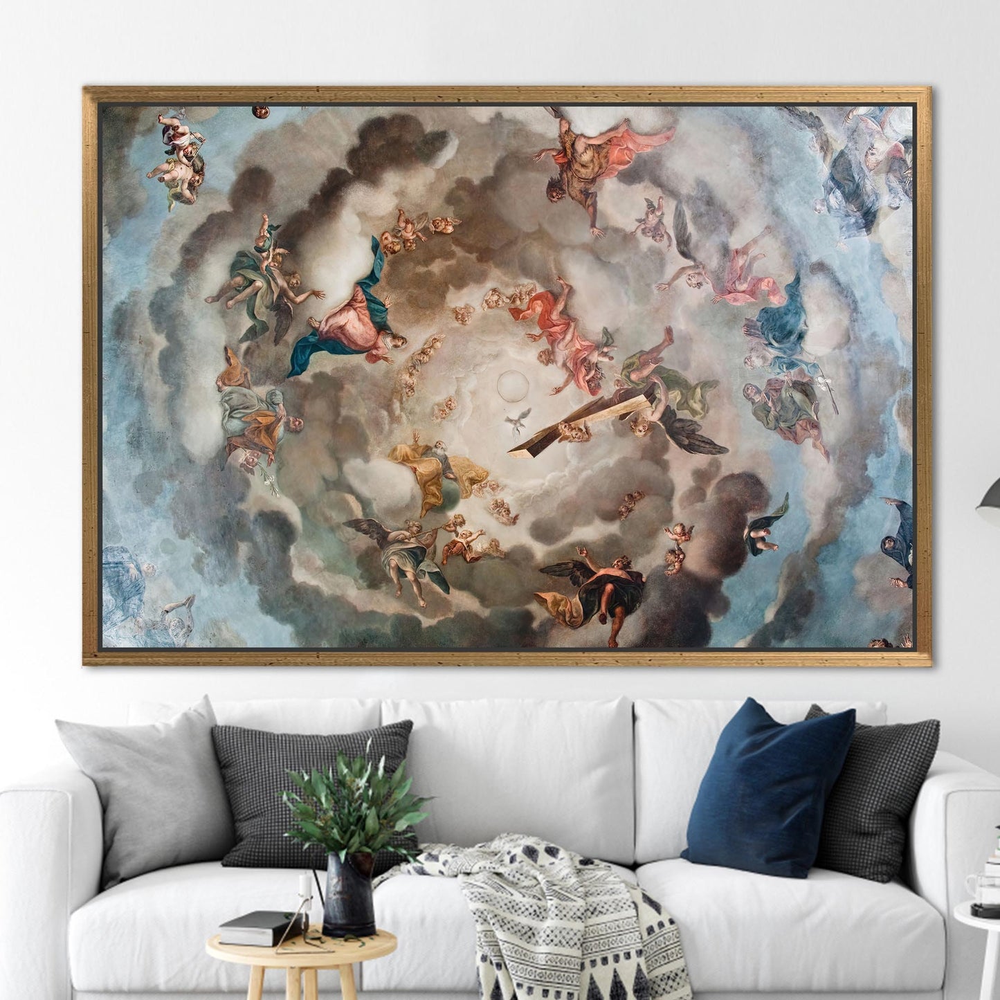 Renaissance Heaven Angel Fresco Canvas Print
