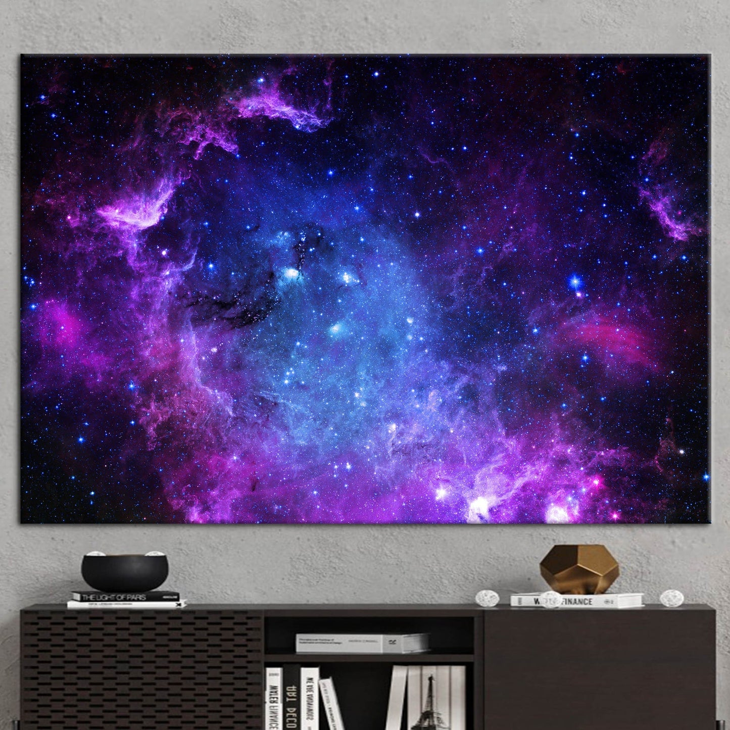 Starry Sky Galaxy Milky Way Canvas Print