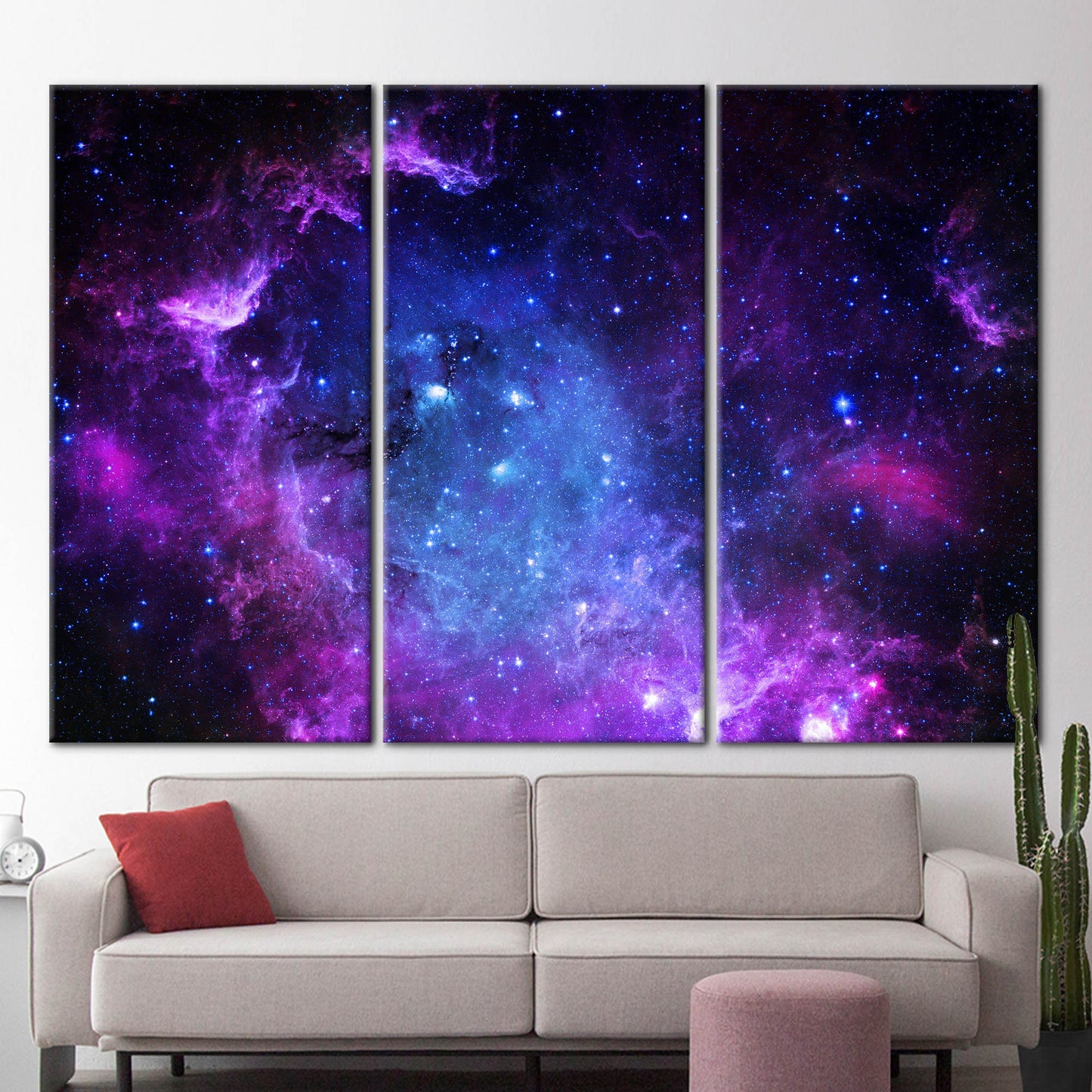Starry Sky Galaxy Milky Way Canvas Print