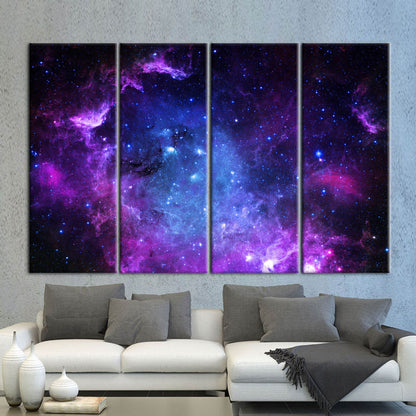 Starry Sky Galaxy Milky Way Canvas Print
