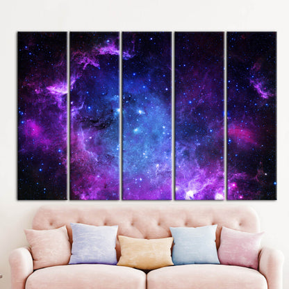 Starry Sky Galaxy Milky Way Canvas Print
