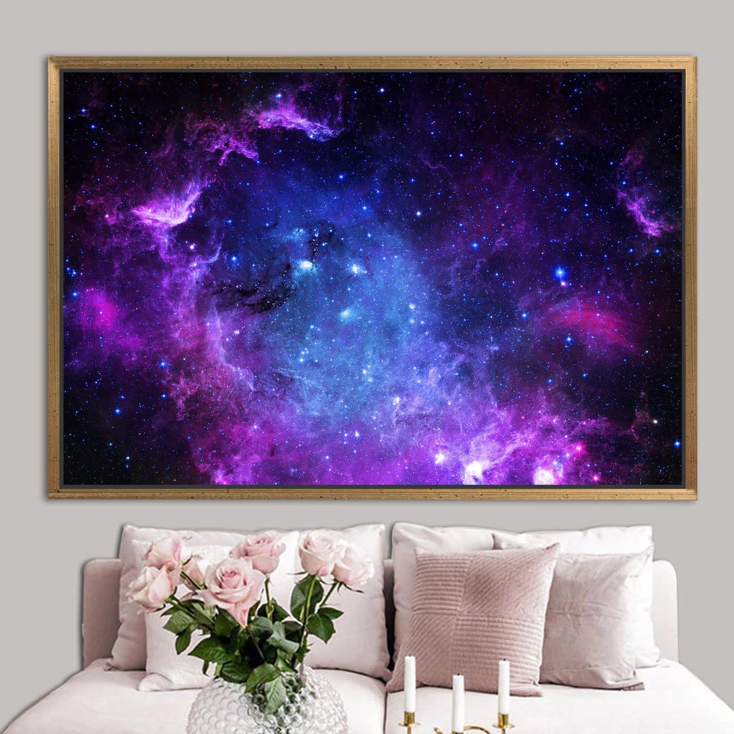 Starry Sky Galaxy Milky Way Canvas Print