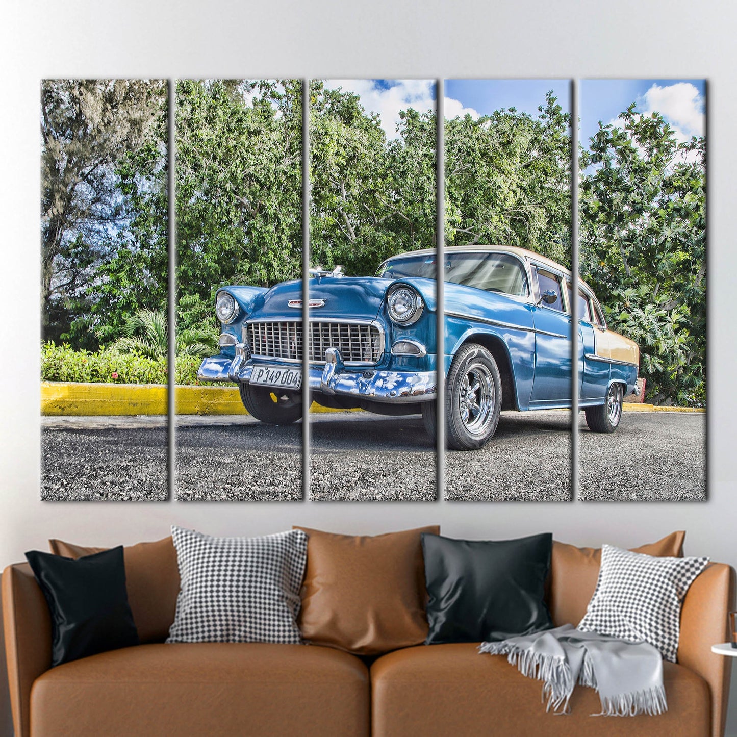 Vintage Car Photo Retro Lover Canvas Print