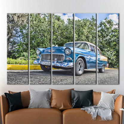 Vintage Car Photo Retro Lover Canvas Print