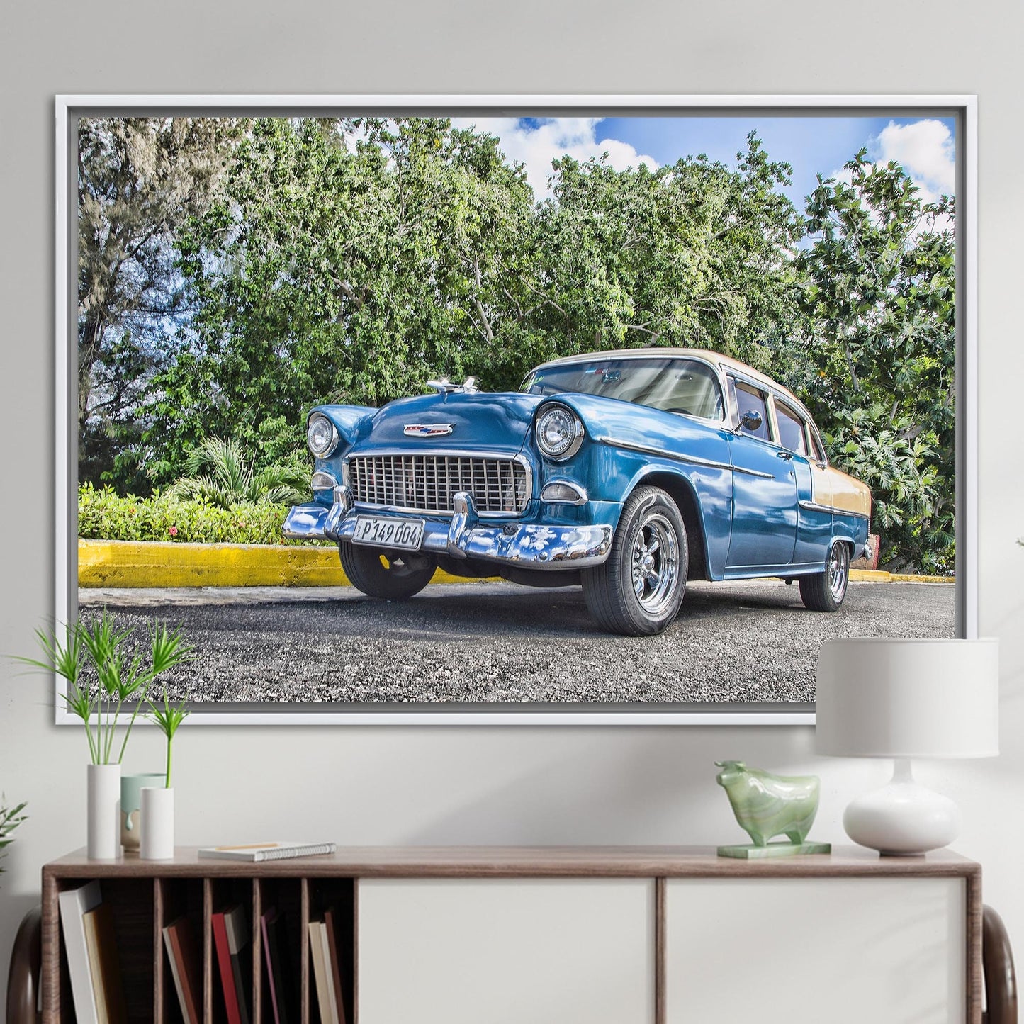 Vintage Car Photo Retro Lover Canvas Print