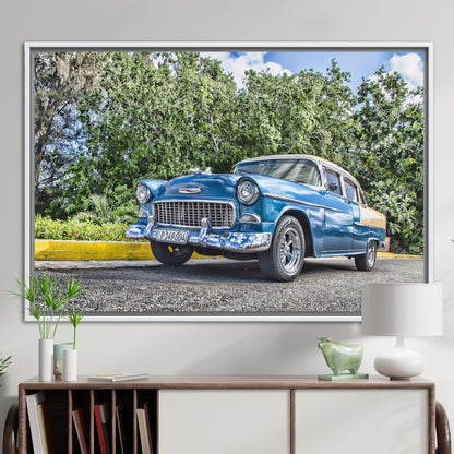 Vintage Car Photo Retro Lover Canvas Print