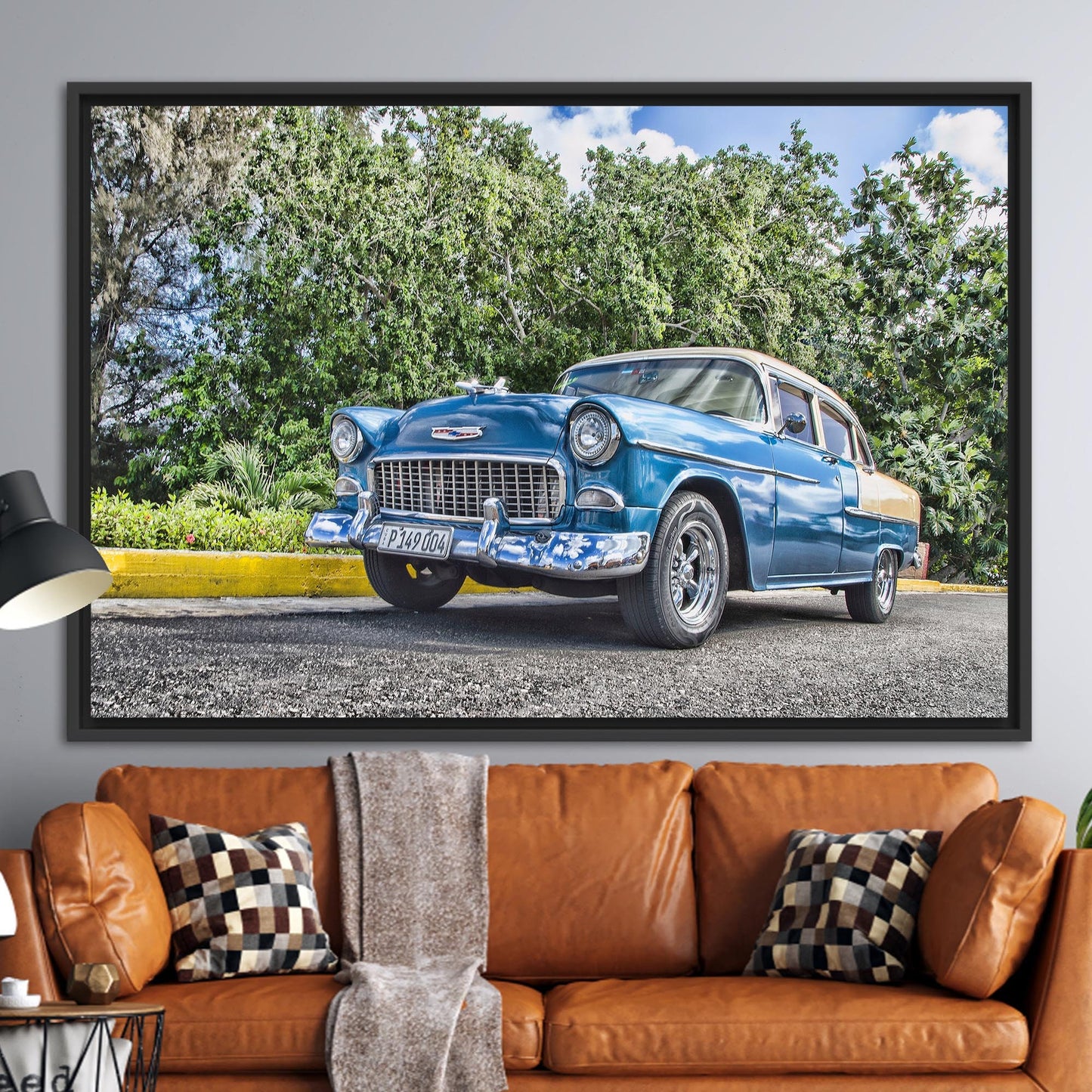 Vintage Car Photo Retro Lover Canvas Print