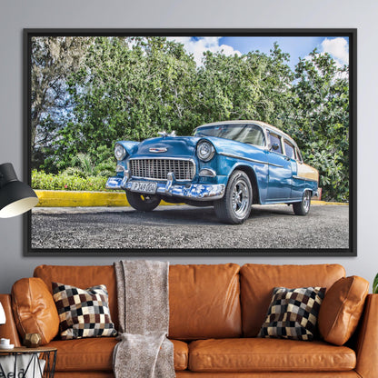 Vintage Car Photo Retro Lover Canvas Print