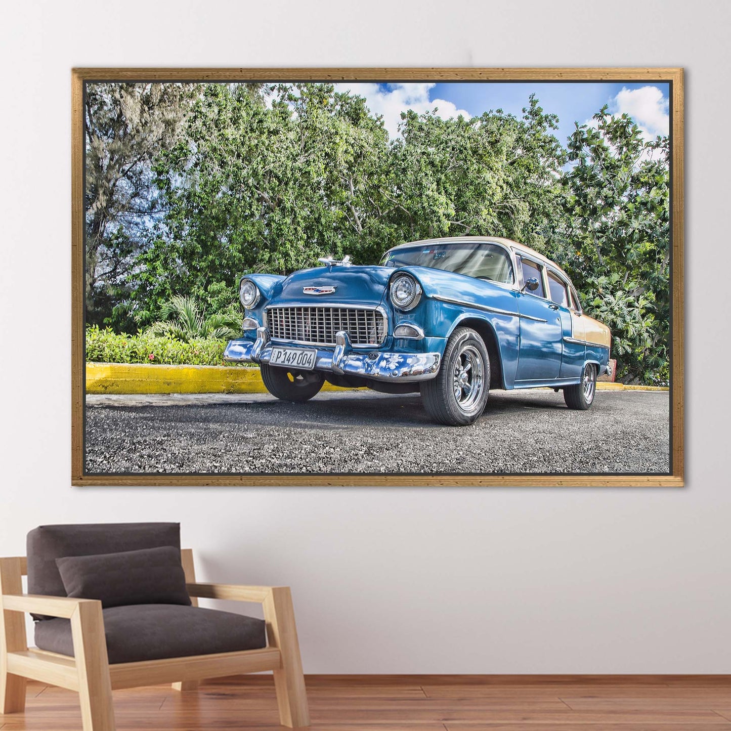 Vintage Car Photo Retro Lover Canvas Print