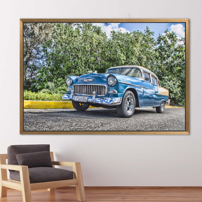 Vintage Car Photo Retro Lover Canvas Print