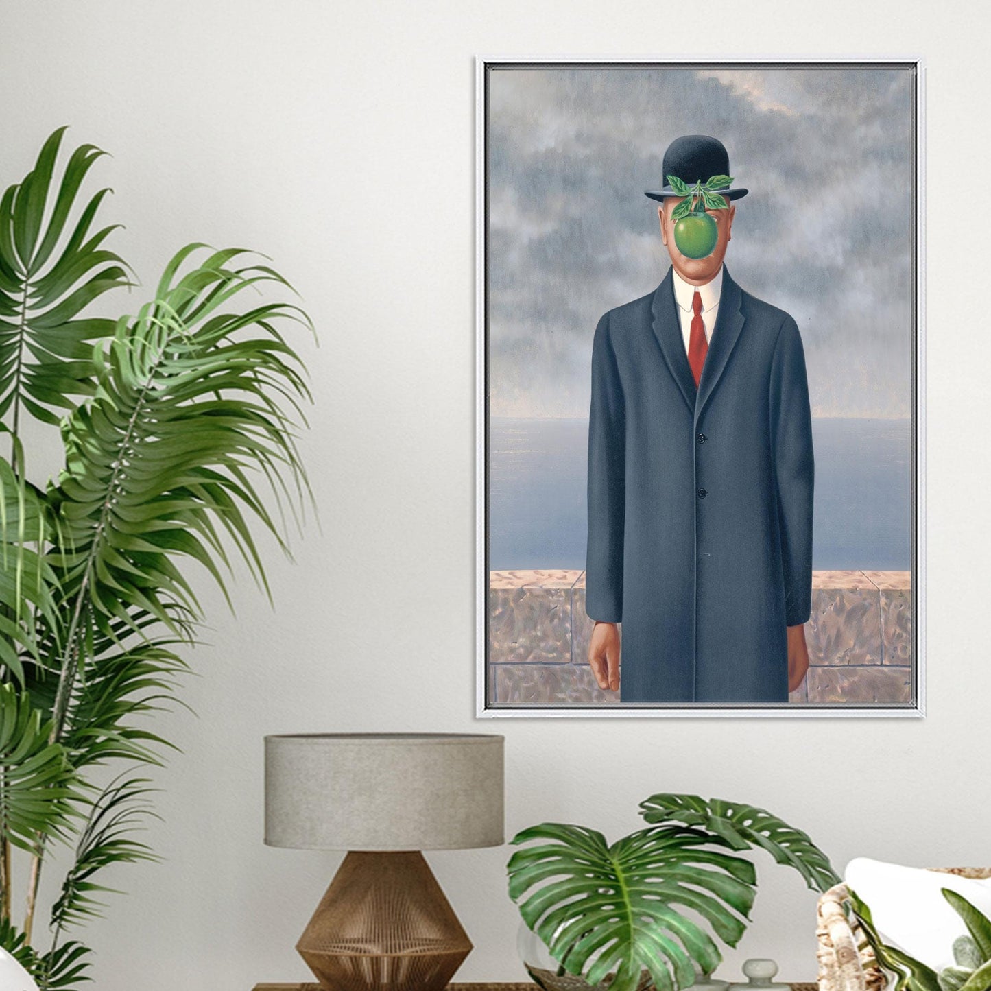 Surreal Canvas Print: The Son Of Man, Man And Apple Poster, Famous 3D Canvas, Personalized Baby Boy