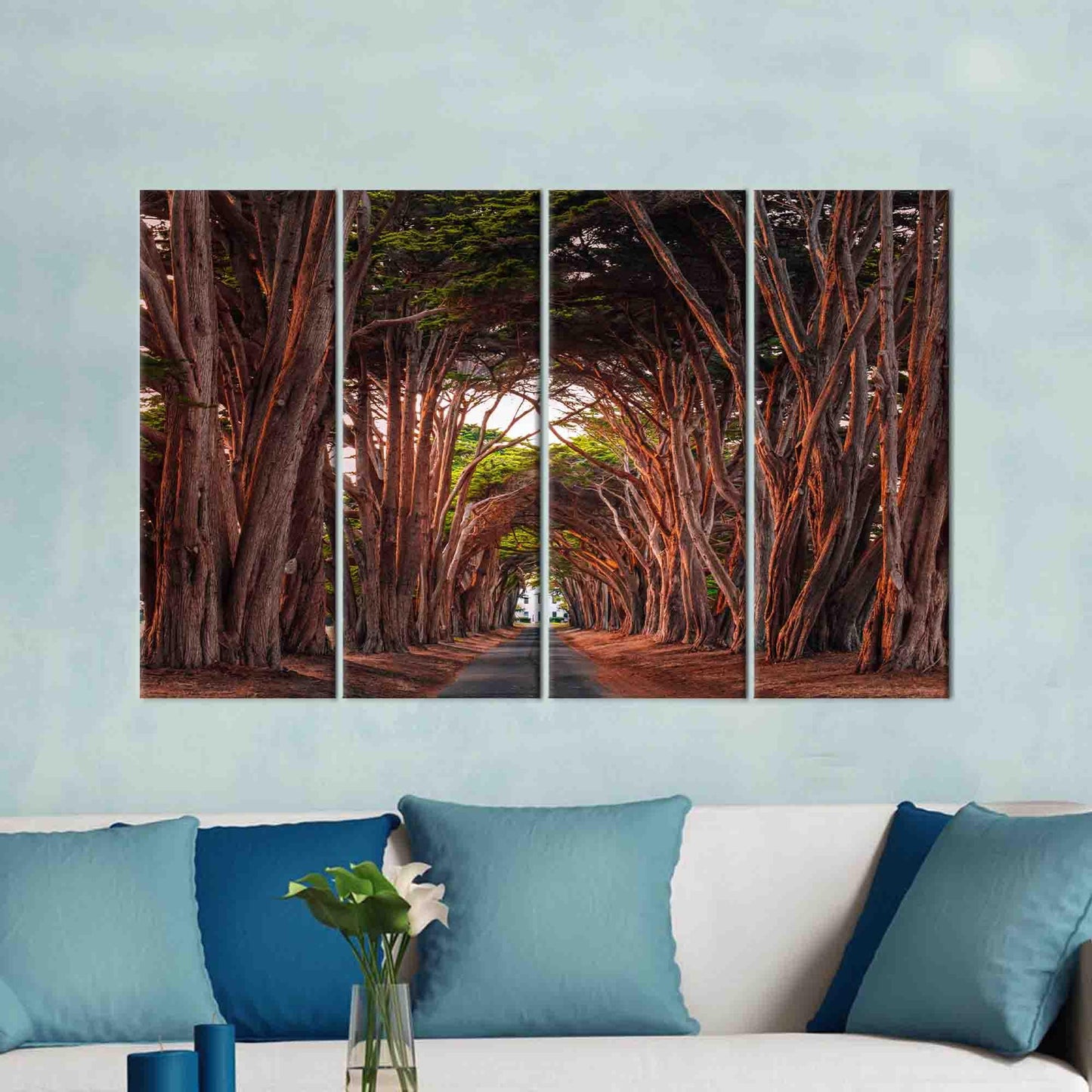 California Cypress Tree Tunnel 3D Canvas Print