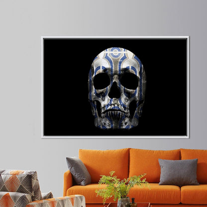 Skull Ornate Pattern Canvas Print