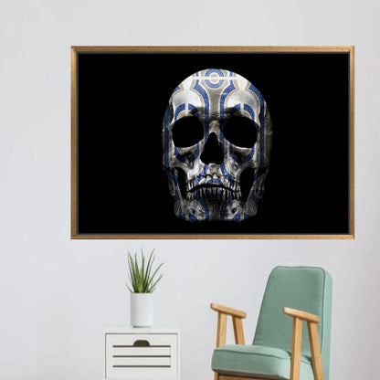 Skull Ornate Pattern Canvas Print