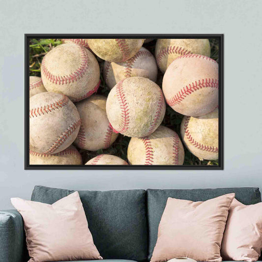 Trendy Baseball Canvas Poster for Boy Room Wall Decor, Printed Artwork Home Decor Gift