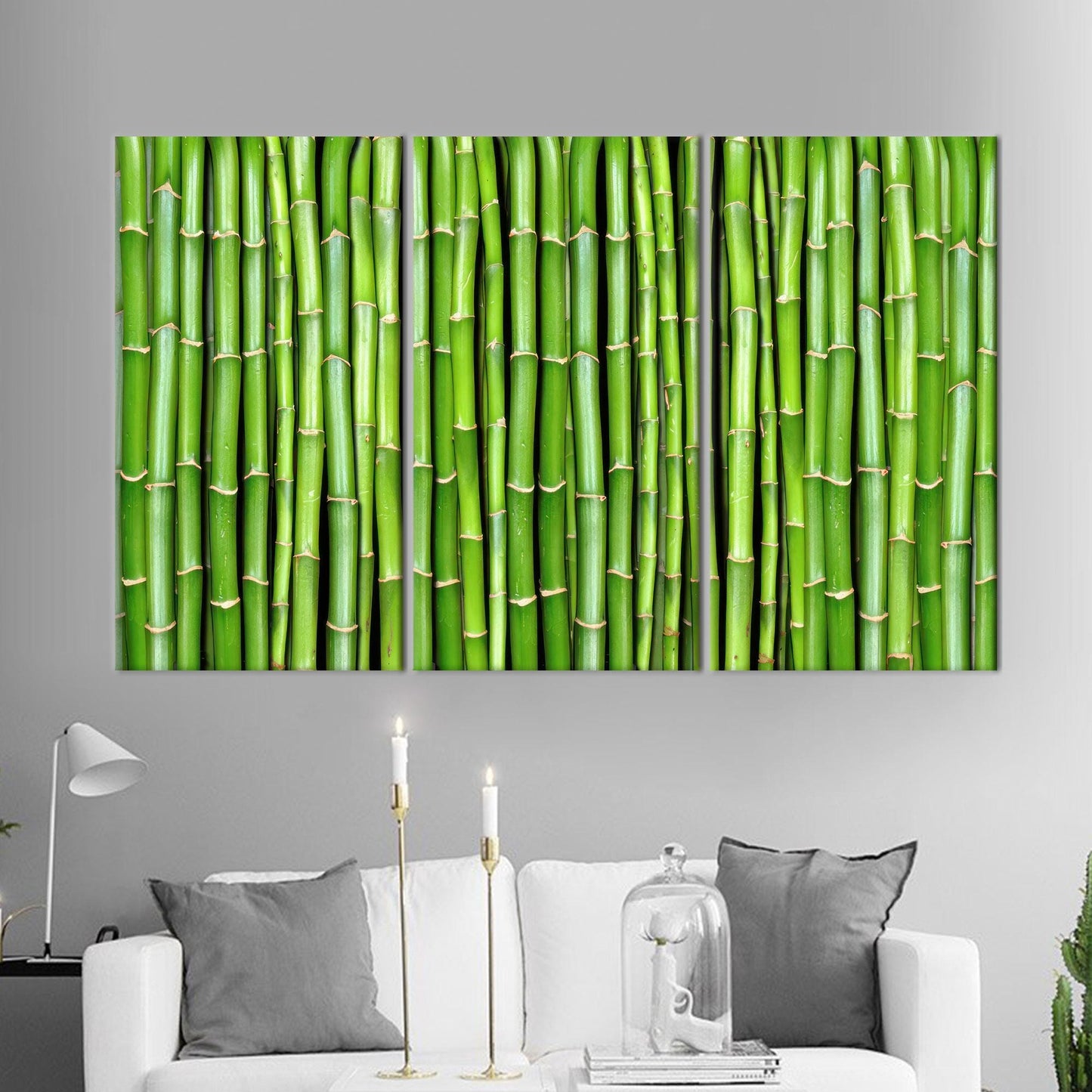 Bamboo Tree Wall Hanging Canvas, Farmhouse Decor, Nature Plant Art, Personalized Baby Girl Gift, 3D