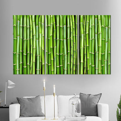 Bamboo Tree Wall Hanging Canvas, Farmhouse Decor, Nature Plant Art, Personalized Baby Girl Gift, 3D
