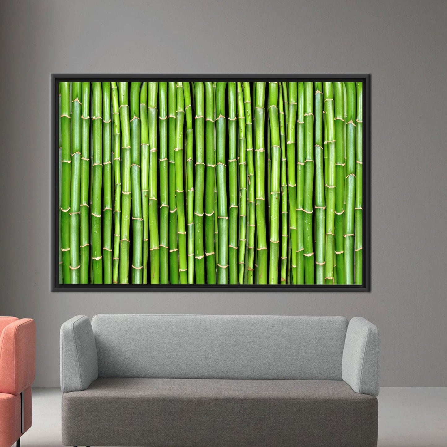 Bamboo Tree Wall Hanging Canvas, Farmhouse Decor, Nature Plant Art, Personalized Baby Girl Gift, 3D