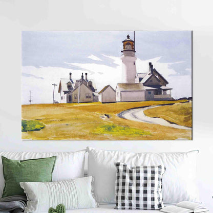 Edward Hopper Highland Light Painting Canvas Print