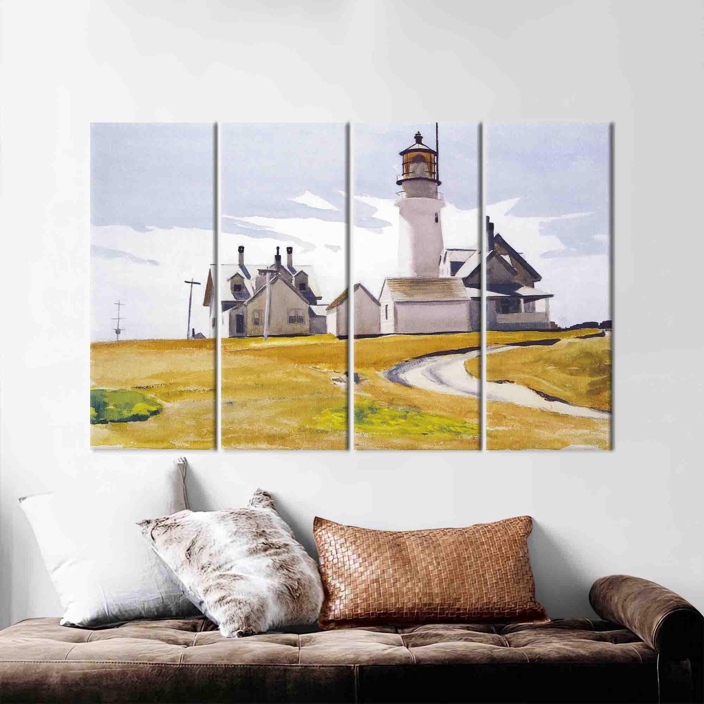 Edward Hopper Highland Light Painting Canvas Print