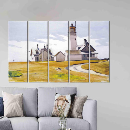 Edward Hopper Highland Light Painting Canvas Print