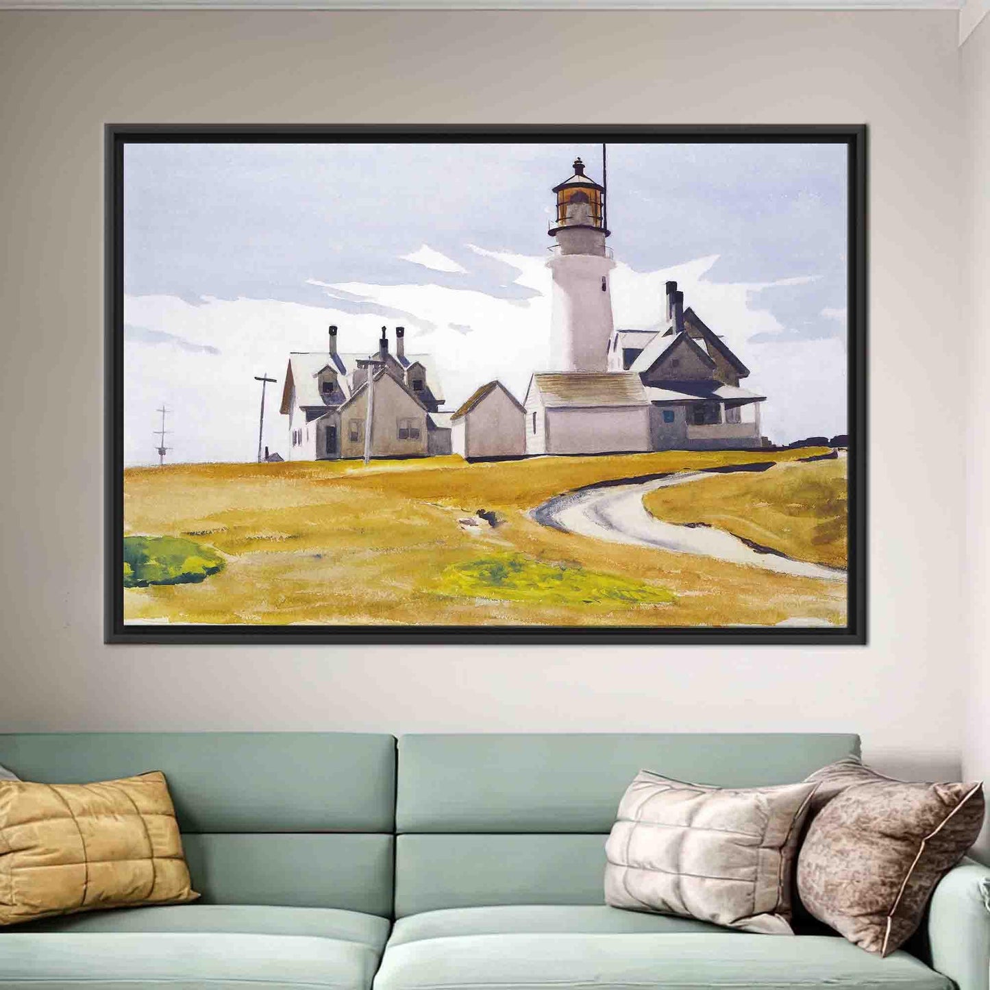 Edward Hopper Highland Light Painting Canvas Print