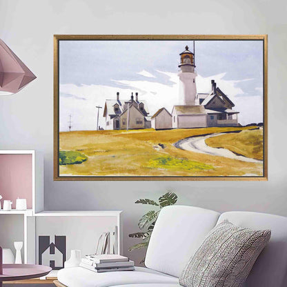 Edward Hopper Highland Light Painting Canvas Print