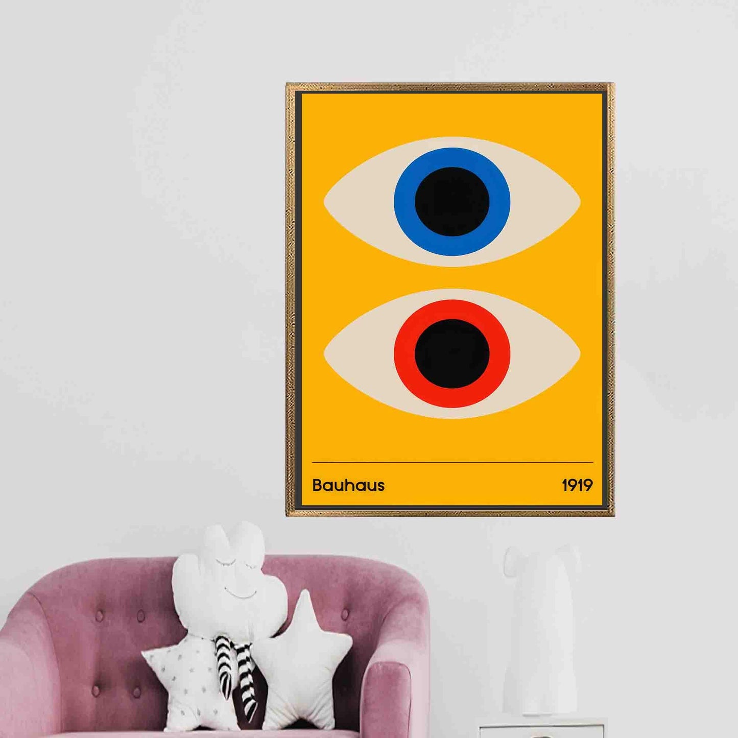 Minimal Eyes Hangings Canvas Print