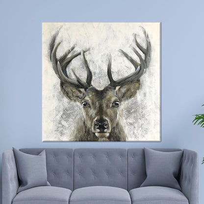 Minimalist Deer Bridesmaid Canvas Print