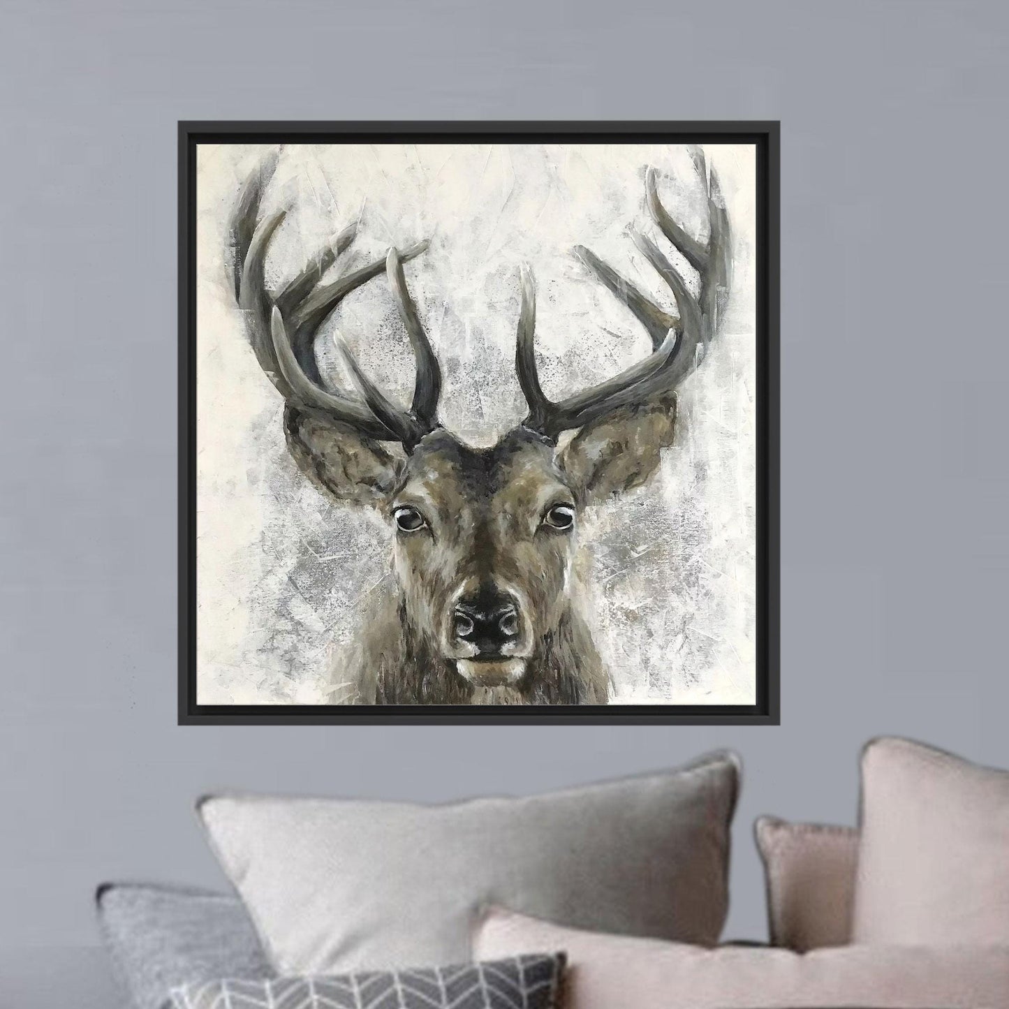Minimalist Deer Bridesmaid Canvas Print