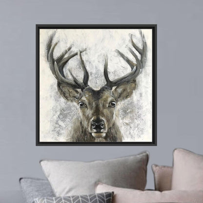 Minimalist Deer Bridesmaid Canvas Print