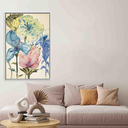Elegant Floral Canvas Wall Art - Printed Canvas Decor for Home, Personalized Wedding Gift