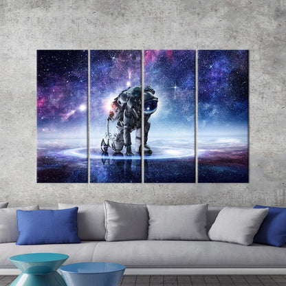 Astronaut Landing Canvas Decor: Printed Artwork for Astronaut Lovers, Kitchen Wall Art