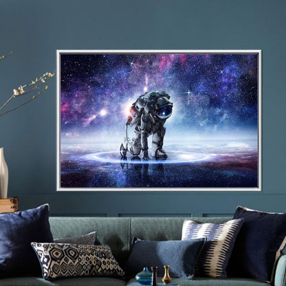Astronaut Landing Canvas Decor: Printed Artwork for Astronaut Lovers, Kitchen Wall Art