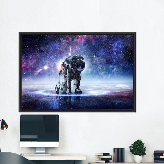 Astronaut Landing Canvas Decor: Printed Artwork for Astronaut Lovers, Kitchen Wall Art