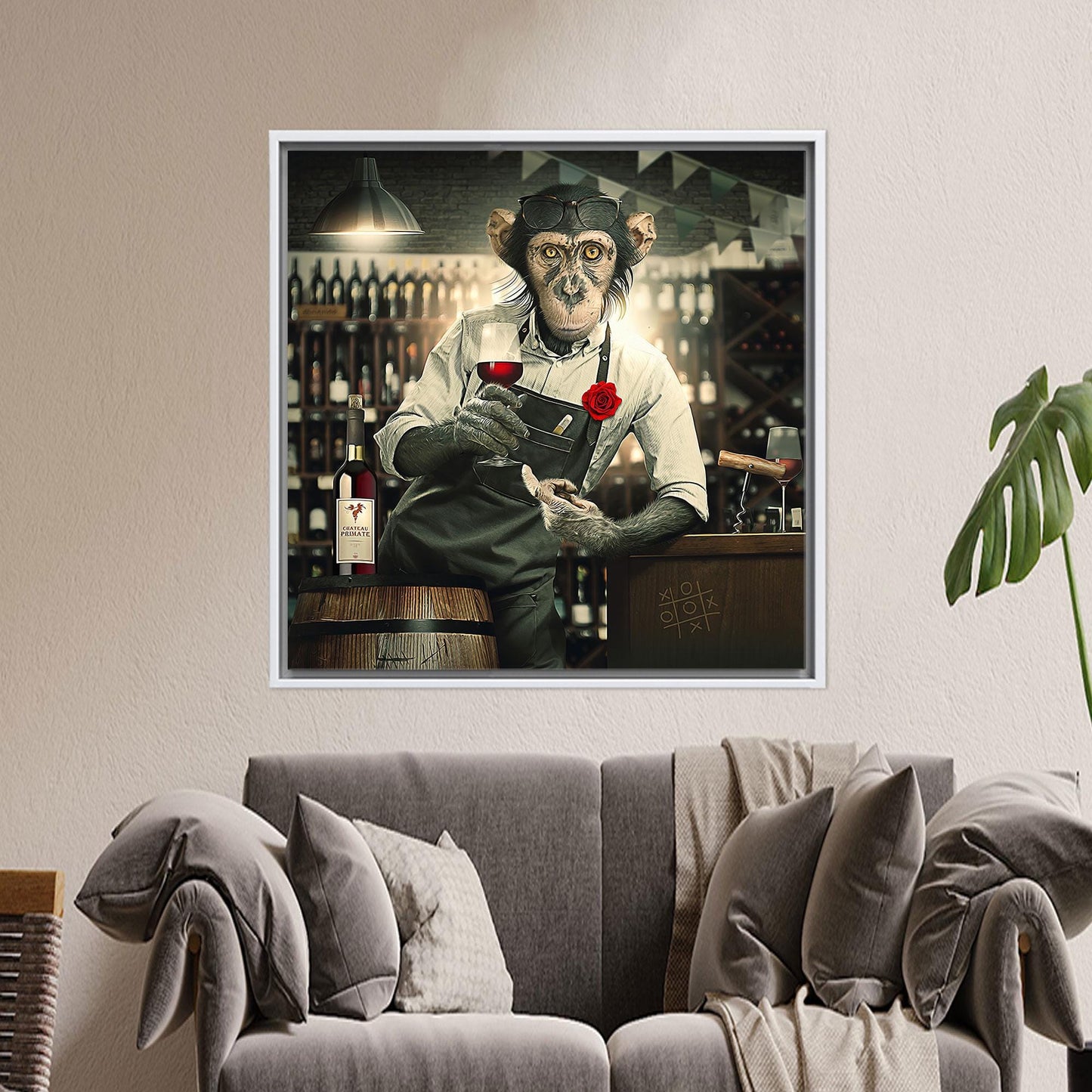 Barmen Monkey Canvas Print
