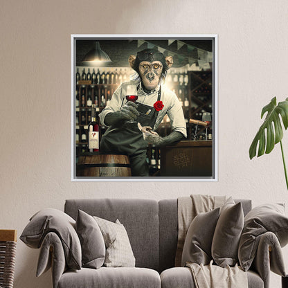 Barmen Monkey Canvas Print