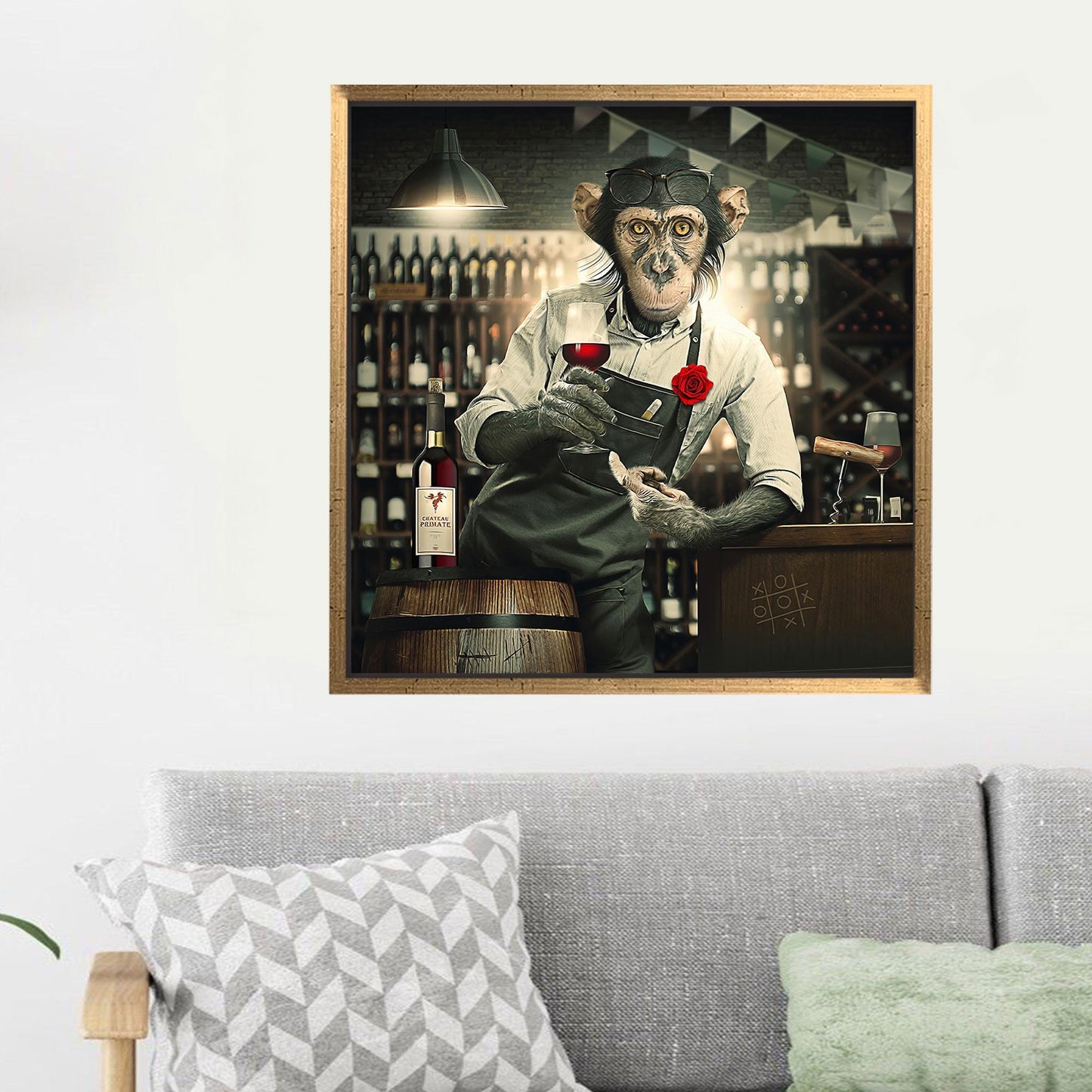 Barmen Monkey Canvas Print