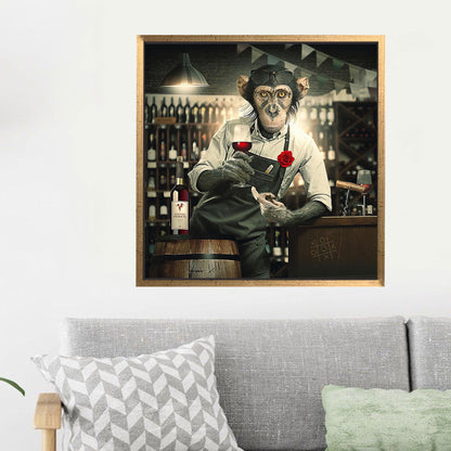 Barmen Monkey Canvas Print