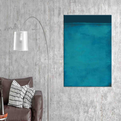Turquoise Mark Rothko Minimal Him Canvas Print