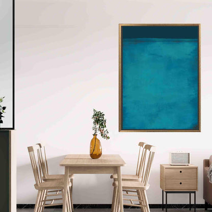 Turquoise Mark Rothko Minimal Him Canvas Print