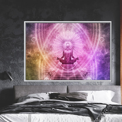 Meditation Minimalist Aura Design Canvas Print